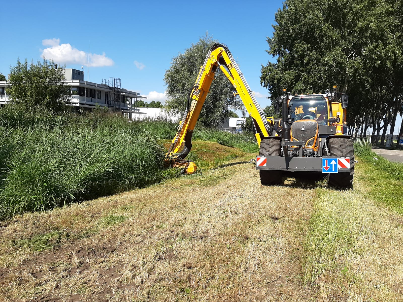 Maaien in berm